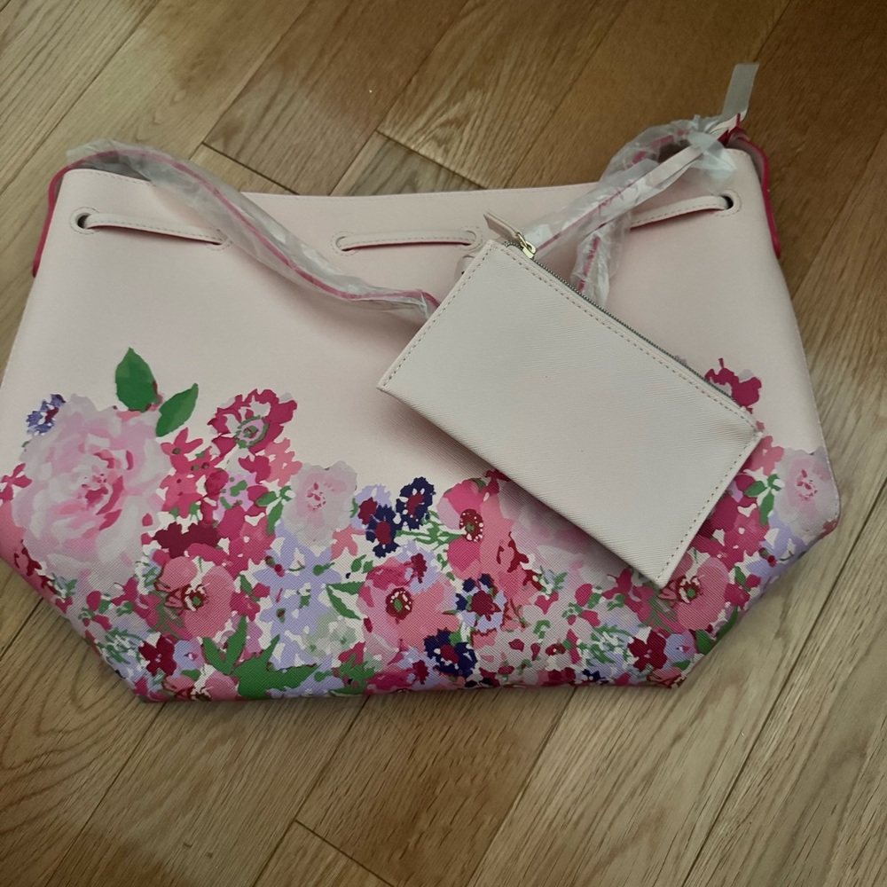 Estee Lauder Pink Floral Shoulder Bag